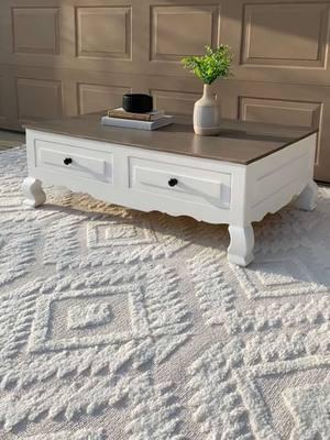 I got this coffee table free from Facebook marketplace and gave it a makeover! ✨  Products used ⬇️ On top: - Repaired with Bondo - Primed with Rustoleum Universal Bonding Primer - Painted with Rustoleum Camouflage in Sand - Glazed with Rustoleum Java Brown Decorative Glaze - Sealed with Minwax Polycrylic in Clear Ultra Flat Bottom: - Primed with Rustoleum Universal Bonding Primer - Painted with Valspar Cabinet & Furniture Enamel in the color Swiss Coffee (satin finish) ⭐️ All products are linked in my bio > Shop my posts on LTK  #furnituremakeover #furnitureflip #furniturerefinishing #refinishedfurniture #paintedfurniture #coffeetable #coffeetablemakeover #furnitureupcycle #upcycledfurniture #furniturerenovation #refurbishedfurniture #refurbished #furniture #furnituredesign #furnitureflipper 