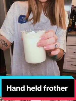 I might like this even better than coffee shops! #handheldfrother #frother #frothertiktok #coldfoam #homemadecoldfoam 