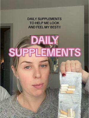 Here are my daily supplements to help me look and feel my best✨ #dallas #dallastx #dallastexas #dallashealth #dallaswellness #healthandwellness #cortisol #cortisolimbalance #cortisollevels #supplements #dailysupplements #supplementsforwomen 