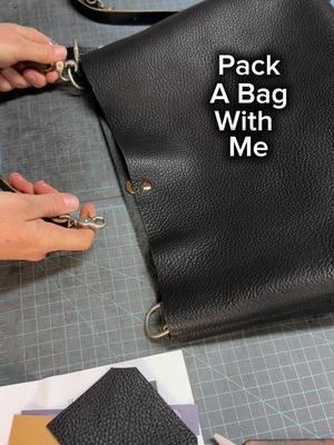 I think this is the first video I have recorded with zero sound interruptions! Truly a miracle so please listen with the sound on 😂 #packingvideo #handmadeleather #oneofakindleatherbag #handcraftedleather #bisonleather #leathershop