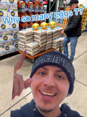 Yall this is crazy 😂😭   #fyp #eggs #eggchallenge #eggprices #costco #costcofinds 