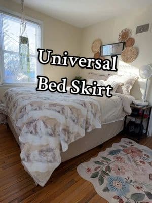 This bed skirt changed the whole look of my bed 🥰 #bedroom #bedding #bedskirt #bedroomdesign #bedroommakeover #bed #bedroom #matress 