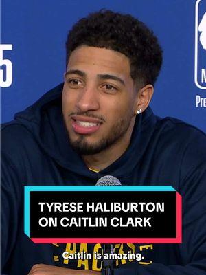 “Caitlin is amazing […] She’s a superstar.” @Tyrese Haliburton spoke about @Caitlin Clark during his #NBAParis press conference 🔥 #pacers #indianafever #caitlinclark #tyresehaliburton 