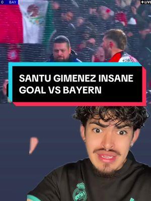 Santi vs Bayern #santiagogimenez #mexico #ligamx #Soccer #ucl #german_mex