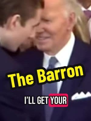 Oh Barron is such a jokester. #trump #funny #lipread #biden #barron 