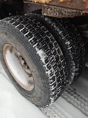 snow tires. what a concept! #snow #septiclife #puremichigan #lifebelowzero #volvogmwhite #wg64 #lesnesmengarage #snowtires 