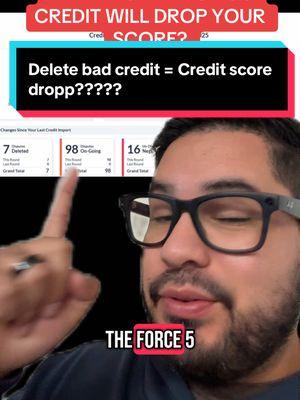 If you delete bad credit your score can drop ? #creditscore #fixcredit 