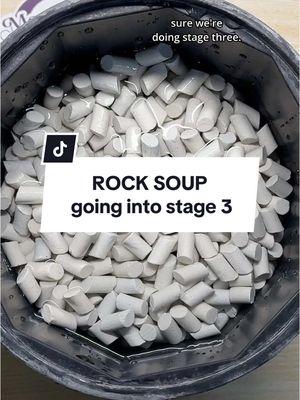 20 scoops may have been too many 🤷🏻‍♀️ #rocktumbling #rocktumbler #rocktok #crystals #crystaltok #moonriserocks #hobby #fyp 