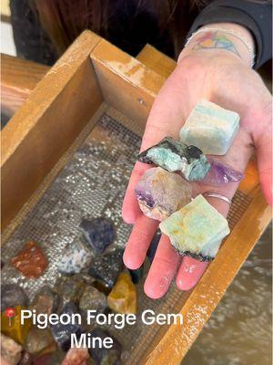 Make sure to add @Pigeon Forge Gem Mine to your vacation plans! This unique experience is perfect for all ages! During our visit we found some incredible gemstones and even explored turning our finds into custom jewelry pieces! #pigeonforge #gemmine #familyfun 