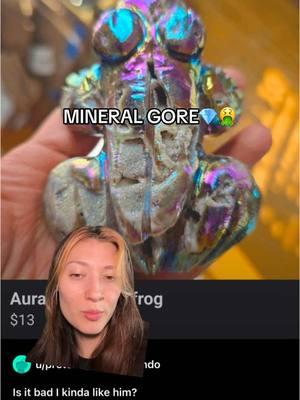 #greenscreen who missed the fresh #mineralgore #crystaleducation #minerals #fakecrystals #fakegems #ruby #synthetic #gems #crystalshop 