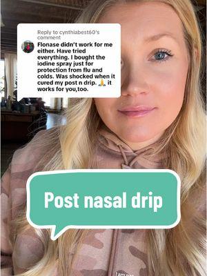 Replying to @cynthiabest60 thanks for sharing that Cynthia!! I’m so glad you got relief. I hope this helps others as well 🫶🏼 #postnasaldrip #holisticsolutions #naturalremedies #naturalremedy #nasalcleansing #holistichealth #tiktokshopjumpstart #tiktokshopjumpstartsale 