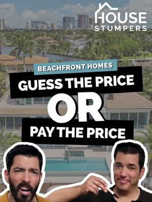 Are these beach houses worth their price tags? Time to find out! 😱 Link in bio to watch House Stumpers: Beachfront Properties 🌊 #realestate #propertybrothers 