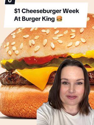 🍔 Get ready for the tastiest deal of the year- $1 Cheeseburger Week at Burger King! Starting Jan. 27, Royal Perks rewards members will get a coupon in the BK app for a $1 cheeseburger every day through Feb. 2. In my area, a Burger King cheeseburger is $2.29, so this coupon is a $1.29 discount each time you use it - making this one of the best Burger King coupons we've seen recently. Grabbing one $1 cheeseburger per day for the entire week will save you $9.03. Don't wait-head to your nearest Burger King and make your week a whole lot more delicious! #BurgerKing #DollarCheeseburger #BKDeals #BurgerLovers #BurgerTime #CheeseburgerCravings #BKFlavor #FastFoodFaves #WhopperLove #BKDeals #TastySavings #BurgerKingFan #MoneySavingsTips #KrazyCouponLady