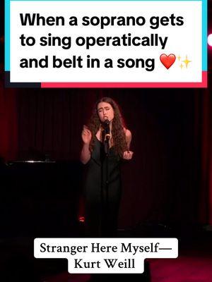 A dream come true getting to sing a piece with high D6’s thats also a belty! Any sopranos relate??! 💖✨ #soprano #highnotes #operaticsoprano #mixbelt #voice #singingchallenge @The Green Room 42 