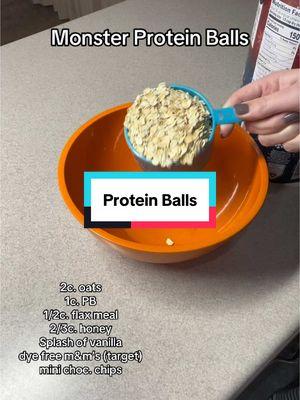 Dye Free Monster Protein Balls #monsterballs #proteinballs #proteinballsrecipe #dyefree #dyefreeforkids 