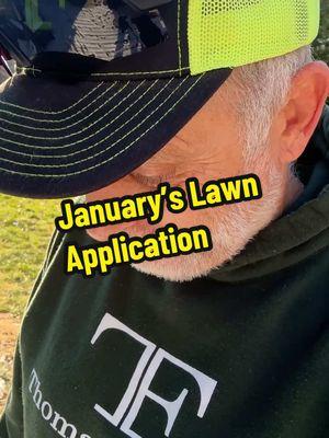 January’s Lawn application. This is what we are going to create a beautiful lawn. #lawnanswers #thomasfamilylandscaping #lawncare #lawn #turf #turftok 