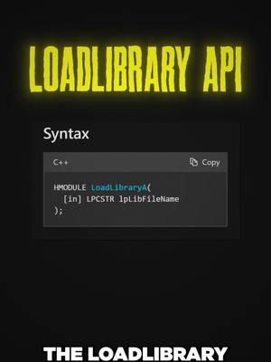 DLL Injection Methods DLL injection is the act of loading a dynamic link library into an external process, from your own process. It is the easiest to perform, easiest to manage and most portable method to get execution in an external process. The best source to learn the most common DLL Injection methods is the GH Injector Source Code but the code is not noob friendly, you need to have experience before you can get involved with it. You can get all the experience you need by completing the first 2 books of the Guided Hacking Bible. What is a DLL Injector?​ In computer programming, DLL injection is a technique used for running code within the address space of another process by forcing it to load a dynamic-link library. DLL injection is often used by external programs to influence the behavior of another program in a way its authors did not anticipate or intend. For example, the injected code could hook system function calls, or read the contents of password textboxes, which cannot be done the usual way. A program used to inject arbitrary code into arbitrary processes is called a DLL injector. If you're making an internal hack you must use a DLL injector to inject it. There are really two parts to DLL injection, getting execution in the target process and then the actual loading of the DLL inside the target process. These methods increase in their complexity to avoid antivirus & anticheat detection.  #cybersecurity #computerscience #malware