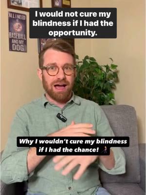 This might be a wild concept for some people... but I wouldn't change anything about myself. Including my blindness!!  I didn't always feel this way, sometimes being blind can be exhausting and difficult. However, my journey of self-love and acceptance has completely transformed my life and my relationship with my disability. And I'm so grateful for it!  I've said it before, and I'll say it again... I'm a passenger princess for life. 👑 If you feel like you could use some support in your own journey, DM me. I'm happy to offer support where I can!  #Accessibility: I am a white-male, sitting on a gray armchair, here is a plant behind me and  photo frames on the wall. I have light brown hair, glasses, a green button down shirt and blue jeans on. I am speaking directly into the camera.  #Disability #Disabled #DisabledLife #DisabilityAwareness #Community #Inclusion #DisabilityInclusion #Accessibility#Ableism #Unlearn #Progress #Support #Coaching #LifeCoach #DisabilityCoach #DisabledVoices 