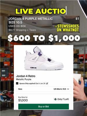 LIVE AUCTION STEAL #fyp #foryoupage #sneakers #sneaker #viral #sneakerhead #sneakerheads #resell #reseller #auction #whatnot #liveselling #trending #reselling 