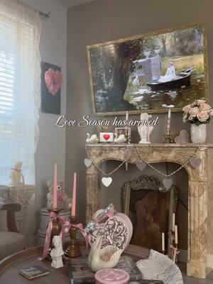 The season of Love is here 🦢🎀🦢 One of my favorite seasons to decorate for truly 💕 It’s my first V-Day in my house and I love how much I’ve been able to do in the short months I’ve been living here! Stay tuned for more videos on how I’m adding charm to my builder grade starter home 🦢  Finds from antique stores, @HomeGoods  #coquette #coquetteaesthetic  #coquettefashion #coquettegirl #coquettecore #elegantstyle #royalcore #romanticaesthetic #softfeminine #vintageinspired #softgirl #softgirlaesthetic #softgirloutfits #homedecor #valentines #vday #valentinesdecor #homedecoration #antique #vintage #vdaydecor #homegoods #homegoodsfinds #antiquefinds #amazonfinds 