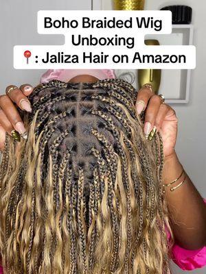 Out With The Old! In With The New! @JALIZA Beauty Time to throw away synthetic boho braids and try human hair ! no tangle and super easy to install, the most natural one I've ever had, link in bio!  #jalizabraids #jalizabohobraids #fulllacebraidedwig #braidedwig #wigreview #wigunboxingg #wiginfluencer 