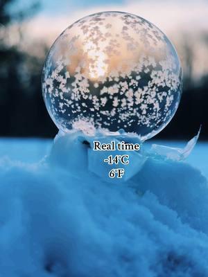 🐦‍⬛🫧 #fyp #foryourpage #frozenbubble #cold #frozencrystal #crystalbubbles #frozen #realtime 