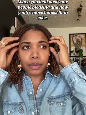 My people pleasing came in the form of wanting everybody to like and have good feelings about me. I hated having anyone thinking negatively or have ill feelings towards me.  I’d shut down, shut up and shut off.  All while my mind was steady going.  The GREATEST gift of healing was finding and being forthcoming with my voice, speaking my mind and having those hard conversations.  I’ve realized that those genuine relationships I desired only came from honesty and communication.  Now, I’m weeding out who is in alignment with me by being my truest self, which is my most honest self.  Cleared heart, better relationships and a peaceful mind.  Best decision!!  #aquariusseason #aquarius #january25 #fyp #healingtiktok #blackwomenoftiktok #blackwomenhealing #healthylove #HealingJourney 