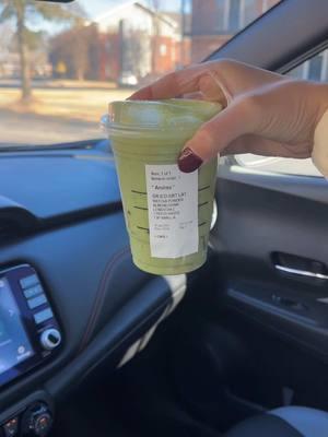 Enjoy! For a stronger pistachio flavor, ask for two pumps of pistachio syrup totaling 100 cals! #foryou #macrofriendly #nutrionfacts #starbucksdrink #matcha #icedmatchalatte #starbuckspistachiolatte 