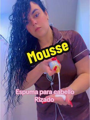 Mousse para cabello Rizado #curlyhair #cabellorizado #mousse 