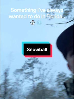 I made my first Snowball in Florida..😍❄️⛄️ #snowball #florida #snow #humor #studblud #2025