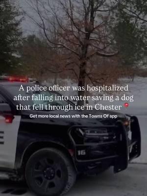 Police responded to a 911 call on Old Chester Road after a husky named Ghost fell through the ice and became trapped, according to Chester police. Officers Louis Capone and Sgt. Stephen Notte rushed to the scene and crawled onto the ice to rescue the distressed dog, using a snare pole. During the rescue, Officer Capone fell into the freezing water. Sgt. Notte quickly pulled both Capone and Ghost to safety, an act that police say likely saved the dog's life. Officer Capone was taken to Morristown Memorial Hospital as a precaution due to exposure to the extreme cold. After being evaluated, he was discharged, police reported. Find more local news on the @Towns_Of app #morriscounty #morriscountyni #newjersey #ni #njnews #northjersey #townsofnewjersey