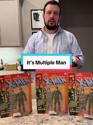 Another favorite of ours in honor of TikTok getting a bit longer…. Of course he needed multiple #toyscales #mutipleman #xmen #uncannyxmen #marvel #marvellegends #toy #actionfigures #marvellegendscommunity #toybiz #marvellegendscollector