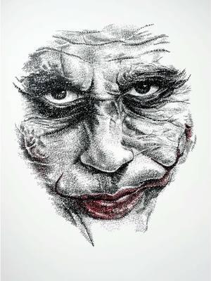 Why so serious? #joker #heathledger #dccomics #micrography #wordart