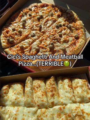 Cici’s Spaghetti And Meatball Pizza #pizza #cicispizza #foodtiktok #FoodTok #mukbang #mukbangeatingshow #fypシ 