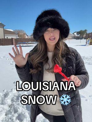 When we were 12, we dreamed of snow… now we’re 34, in Louisiana, living the dream. 😂❄️ #SnowInLouisiana #StepBrothersEnergy #SnowDayVibes #NeverTooOld #SouthernSnow 