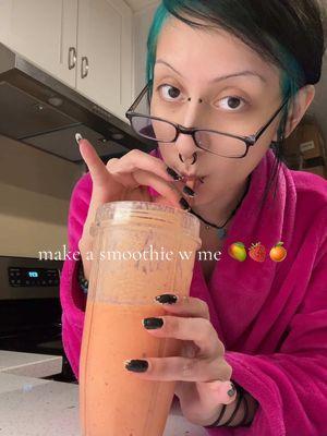 🥭🍓🍊 #collagen #collagensmoothie #smoothie #cookwithme #anhedania 