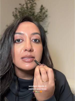 Let’s talk about it  Products: @NYX Professional Makeup brown lip liner @maccosmetics lipstick, shade: velvet teddy @Fenty Beauty clear gloss  #hairoil #hairoiling #tonguescraping #haircare #indian #indianbeauty #indiangirl #desitiktok #desi #turmeric #turmericskincare #tumericmask #gujarati #punjabi #punjabitiktok #southindian #northindian #india #bengali 