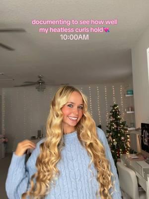 finally finding a heatless curl method that actually holds changes the game🩷✨🎀 #draft #draftcleanout #heatlesscurls #heatlesshairstyles #curledhair #blonde #longhair #teamwork