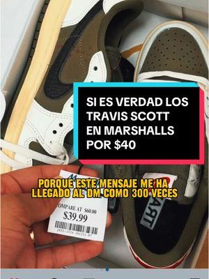 Si es verdad que estaban en Marshalls los Nike Jordan 1 Low Travis Scott Olive, pero tamaño de niños, por eso es su precio y por eso se consiguió. Se ganó la lotería. Yo no tuve suerte en mi búsqueda #coessneakers #sneakertok2025 #sneakersfinds #marshalls 