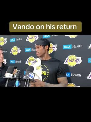 “I feel good just being able to get out there and run and  play basketball and feel healthy… and trying to get back to how I was prior to the injury.  #JarredVanderbilt #Lakeshow #Lakers For more Lakers content follow: @lakers_legacy_legends #lakerslegacylegends #l3