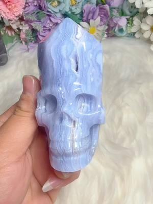 Wow, the new blue lace agate carving skull, its color is beautiful and its appearance is cool. Welcome to watch my live broadcast.😱😈😈 #crystals #crystal #crystaltok #crystalshop #crysyalhealing #crystaltok🔮 #crystalsoftiktok #crystaltiktok #crystalshopping #crystalgems #crystallove #healingcrystals #crystalquartz #surprise 