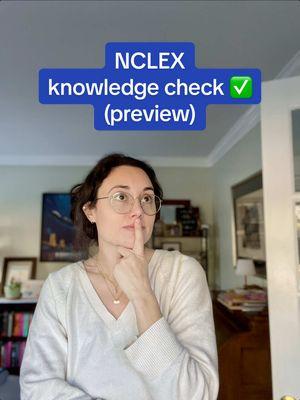 if you’ve ever caught our NCLEX knowledge checks come across your fyp, stop here & check out these knowledge checks that we have in progress 👀  these are fun little nursing school questions, so let us know if there are areas you’d love to see covered in future questions!  #nclexprep #nclexstudying #nclexquestions #nursingstudentsoftiktok #futurenurse #nursingschooltips #nursingeducation #bsnstudent #studentnursesoftiktok 