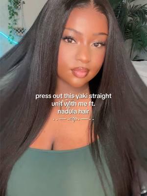 straighten my fav yaki unit with me ✨ @nadula hair  #yakistraight #gluelesswig #nadulahair #heatprotectant #gluelessfrontal 