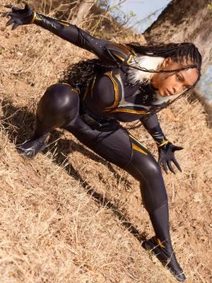 They were just a family of warthogs but it was still scary to meeeee 🤣 #blackpanther #cosplay #photoshoot #marvel #marvelrivals #shuri 