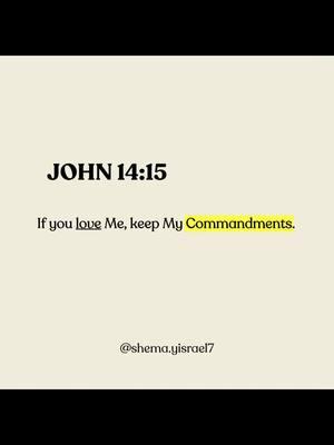 “𝘐𝘧 𝘺𝘰𝘶 𝘭𝘰𝘷𝘦 𝘔𝘦, 𝘬𝘦𝘦𝘱 𝘔𝘺 𝘊𝘰𝘮𝘮𝘢𝘯𝘥𝘮𝘦𝘯𝘵𝘴.“ －𝘑𝘰𝘩𝘯 𝟣𝟦:𝟣𝟧 Yahshua our Messiah isn’t suggesting that obedience earns His love, but rather that love for Him naturally leads to obedience. It’s a reciprocal relationship: His love for us compels our love for Him, and our love for Him is expressed through doing what He has commanded. This verse shows that love is not merely an emotional feeling or intellectual acknowledgment; it is shown through actions. Obedience is a tangible sign of love. Yahshua’s Commandments are not burdensome or arbitrary; they are meant to guide us into life, peace, and fulfillment. His teachings are rooted in love, and following them leads to a life that honors Elohim and reflects His character. 💕📖 #BibleVerse #Bible #Scripture #Verseoftheday #Chatgpt #Messianic #Torah #Obey #Return #Teshuvah #Biblestudy #Biblescripture #KeeptheSabbathHoly #Commandments #Wholebiblebeliever #Teachings #Elohim #Yahweh #Yahshua #Messiah #Mashiach #Godisgood  #Godislove #God #Catholic #Christian #TikTok #Foryou #Foryoupage #Foru 