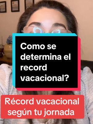 Récord vacacional como se determina y en función a que jornadas? #abogada #abogadalaboralista #abogadoperu#beneficiosaociales#vacaciones#regimenprivado