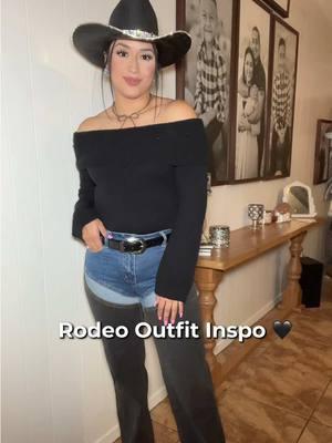 YEEHAW! 🤠 this sweater can be worn so many ways #offshoulder #rodeo #outfitideas #outfitinspo #westernchic #rhinestonecowgirl #sanantoniorodeo #rodeotok #rodeofashion #cowgirlfashion #fyp 