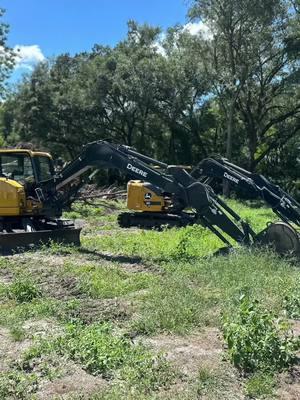 Playing with the tonka toys! #johndeere #johndeere85p #johndeere85g #excavator #landclearing  #johndeereconstruction #excavation @John Deere 