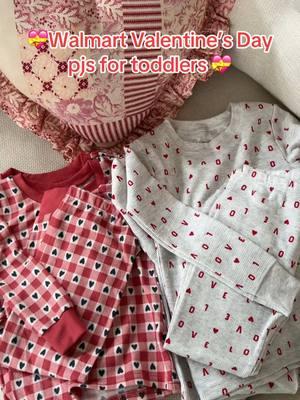 always find the cutest pjs at @Walmart for my twins! Already gave them a pair and putting one in a little Valentine’s Day basket - lmk if you want to see that!  These are linked in my L T K 💓 #toddlerpjs #walmartfinds #walmarttoddlerfinds #walmartbaby #walmarthaul #walmartclothes #toddlerclothes #twintoddlers #valentinesdaypjs #valentinesdaybasket 