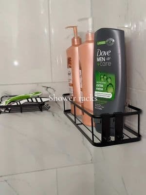 You can use these anywhere you want not just in the shower #storagerack #storagerackorganizer #storageracks #showerrack #showerracks 